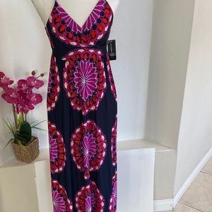 ⛩ INC Long V Neck Summer Dress